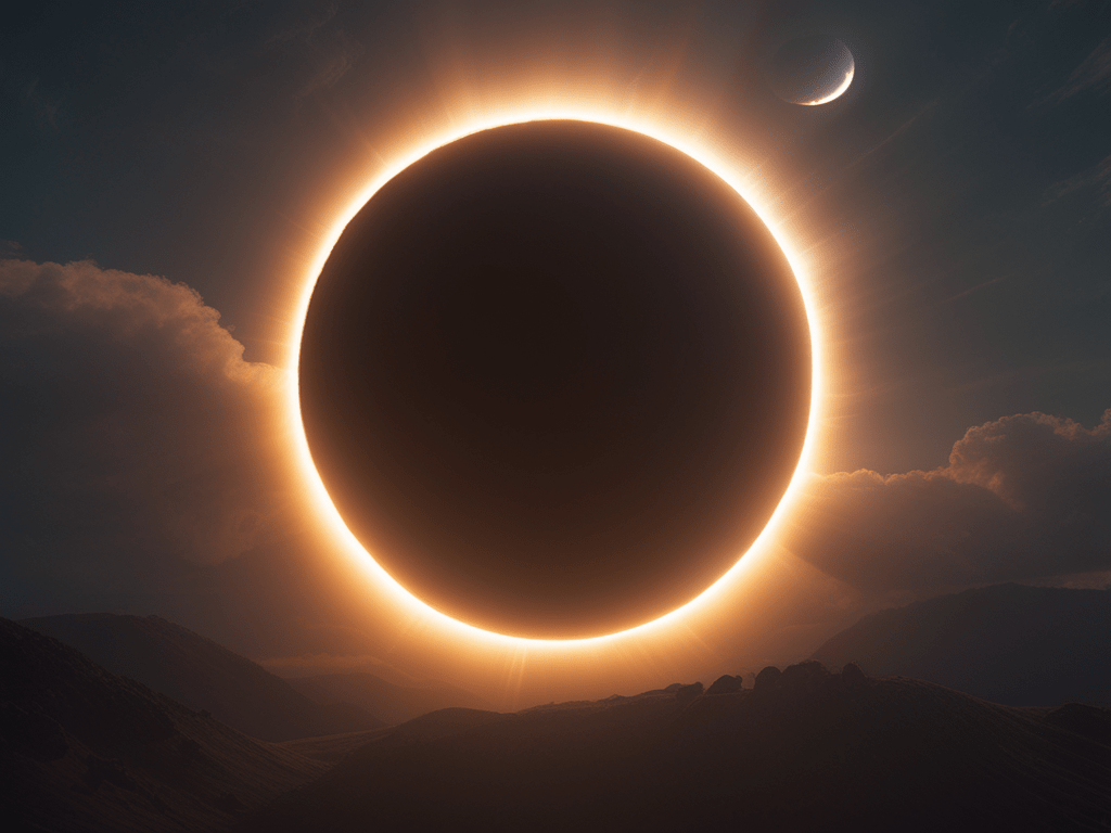 Trace and size of totality path of the 4/8/2024 solar eclipse